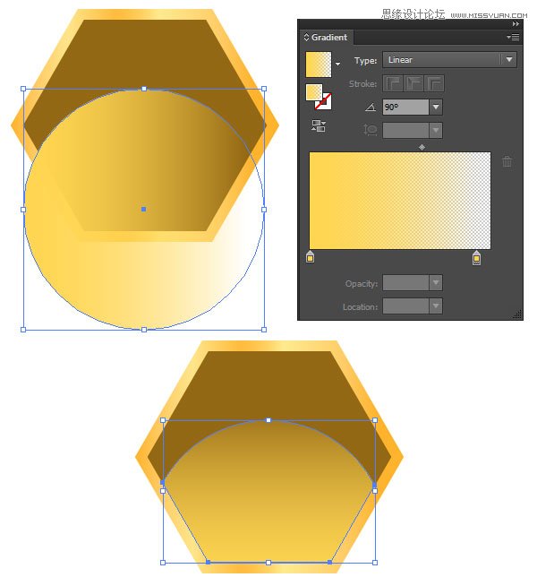 Illustrator制作质感立体效果的甜蜜蜂巢 第5张 Illustrator制作质感立体效果的甜蜜蜂巢 第5张