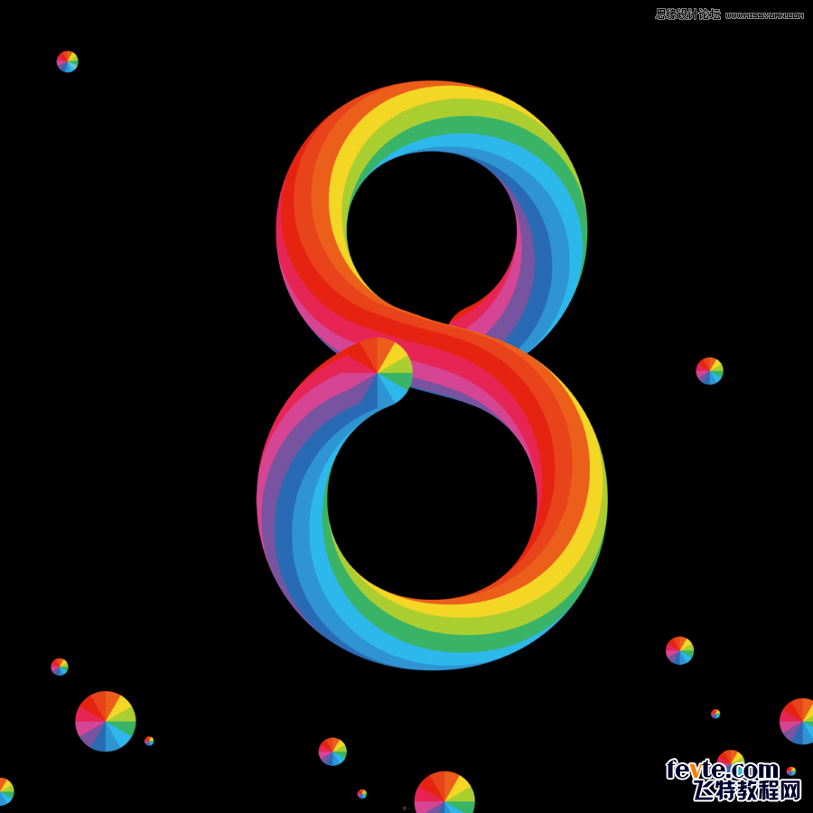 Illustrator快速制作炫彩文字小技巧  第1张