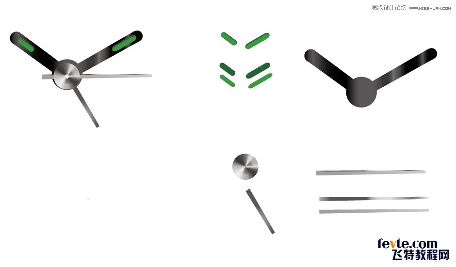 Illustrator绘制超强质感闹钟教程效果图  第4张