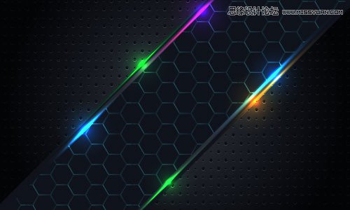 Illustrator绘制大气典雅的灯光背景效果图  第1张