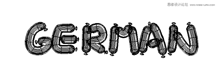 Illustrator制作可爱的香肠艺术字教程  第2张