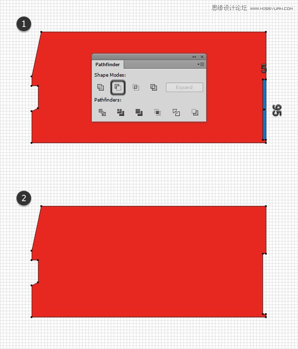 Illustrator绘制细节丰富的红色大巴车图标  第5张