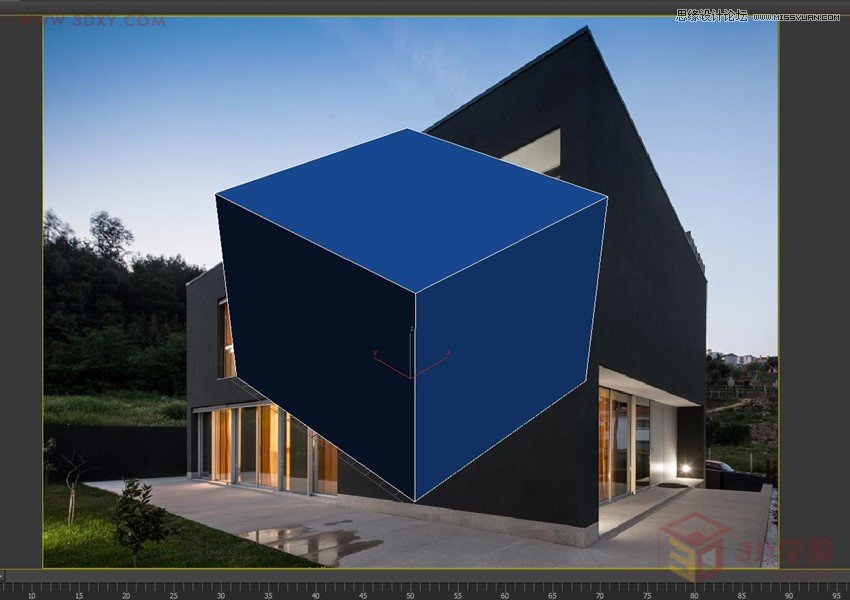 3DMAX巧用透视匹配给照片建模  第4张
