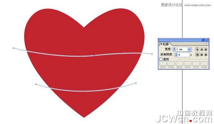 Illustrator绘制时尚大气的心形插画教程  第3张