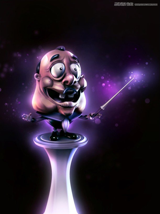 3DMAX制作卡通风格的指挥家教程