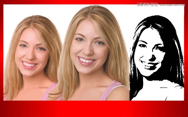 Illustrator调出人物照片质感的黑白效果 第1张 Illustrator调出人物照片质感的黑白效果 第1张