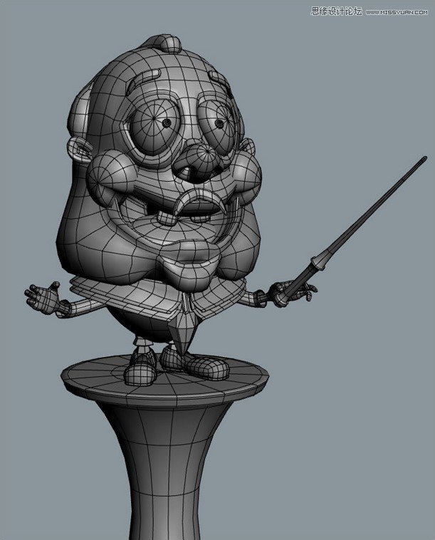 3DMAX制作卡通风格的指挥家教程  第2张