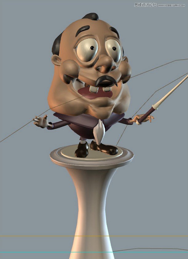 3DMAX制作卡通风格的指挥家教程  第4张