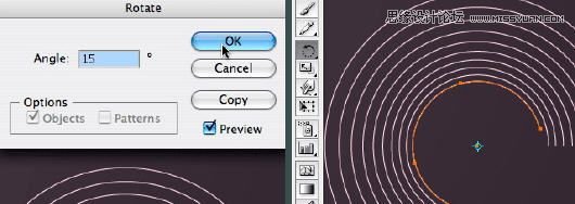 Illustrator旋转工具与缩放工具使用技巧  第4张