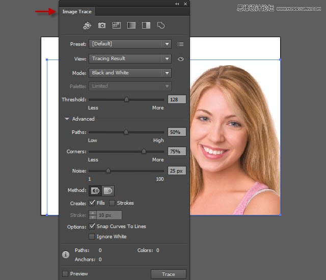 Illustrator调出人物照片质感的黑白效果 第11张 Illustrator调出人物照片质感的黑白效果 第11张