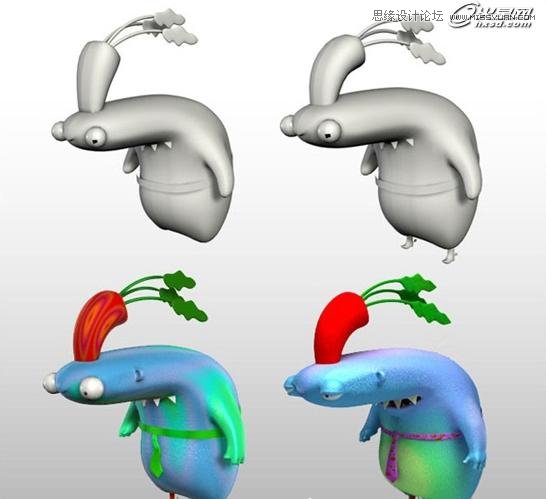 3ds Max制作吓人的外星小怪物  第4张