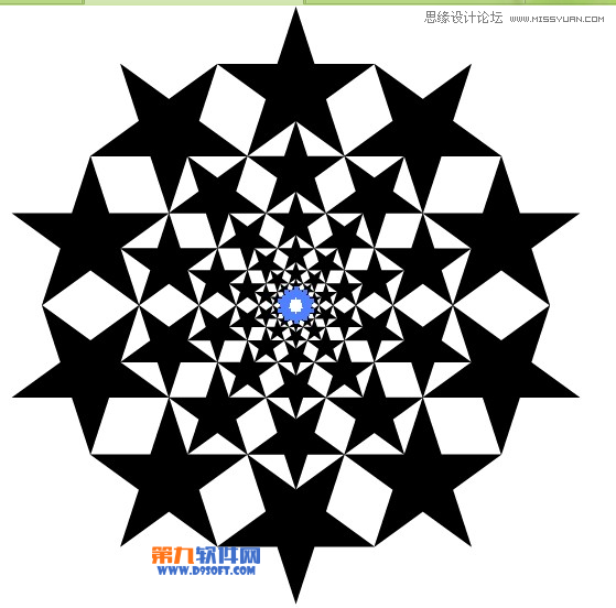 Illustrator制作复杂的五角星图案教程 第6张 Illustrator制作复杂的五角星图案教程 第6张