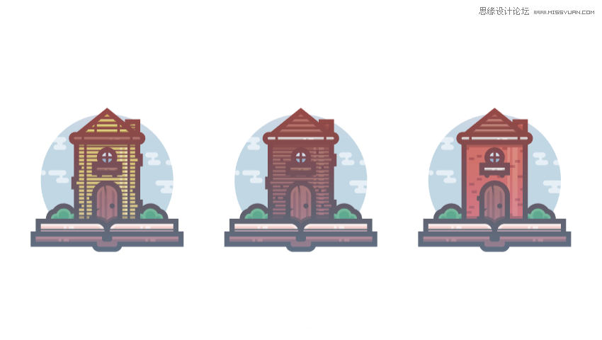 Illustrator绘制扁平化风格的城堡图标 第1张 Illustrator绘制扁平化风格的城堡图标 第1张