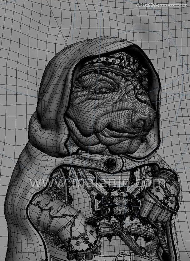 3DMAX制作身穿盔甲的外星人教程 第5张 3DMAX制作身穿盔甲的外星人教程 第5张