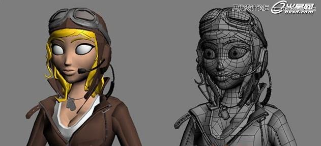 3ds Max绘制三维角色飞行员安妮教程 第4张 3ds Max绘制三维角色飞行员安妮教程 第4张