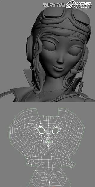 3ds Max绘制三维角色飞行员安妮教程 第5张 3ds Max绘制三维角色飞行员安妮教程 第5张