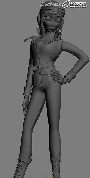 3ds Max绘制三维角色飞行员安妮教程 第6张 3ds Max绘制三维角色飞行员安妮教程 第6张