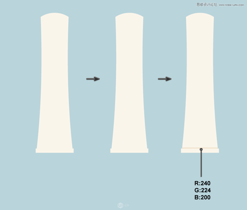 Illustrator绘制简洁风格的牙齿图标教程  第7张