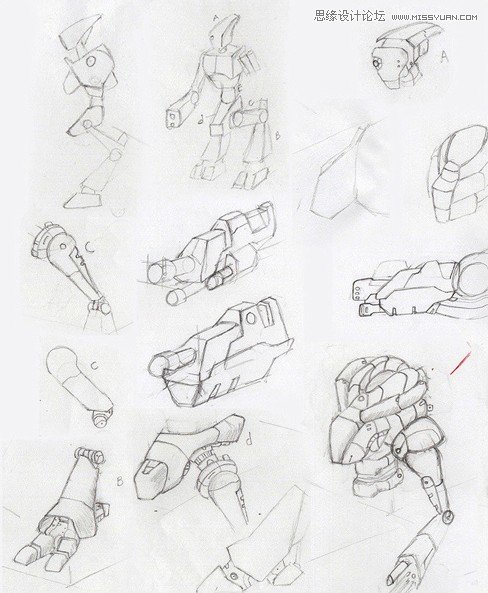 3DMAX制作超酷的外星机器人 第2张 3DMAX制作超酷的外星机器人 第2张