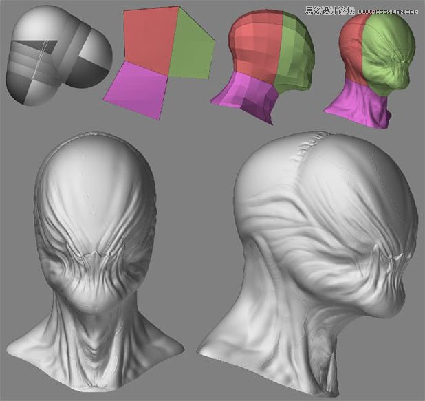 3DMAX制作手拿外星布娃娃的外星人教程  第2张