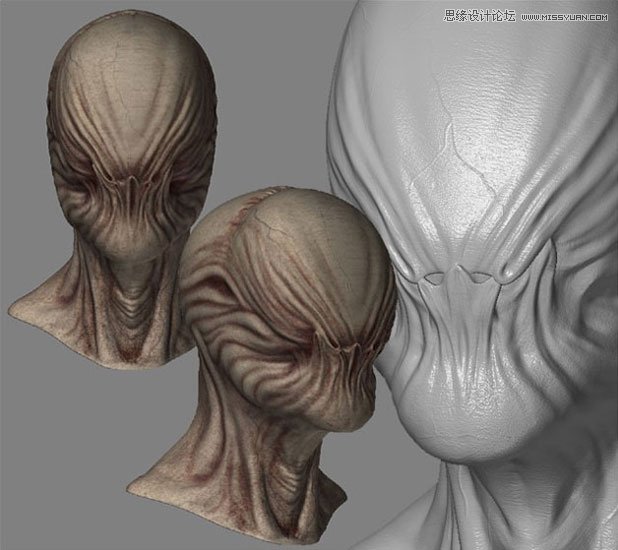 3DMAX制作手拿外星布娃娃的外星人教程  第3张