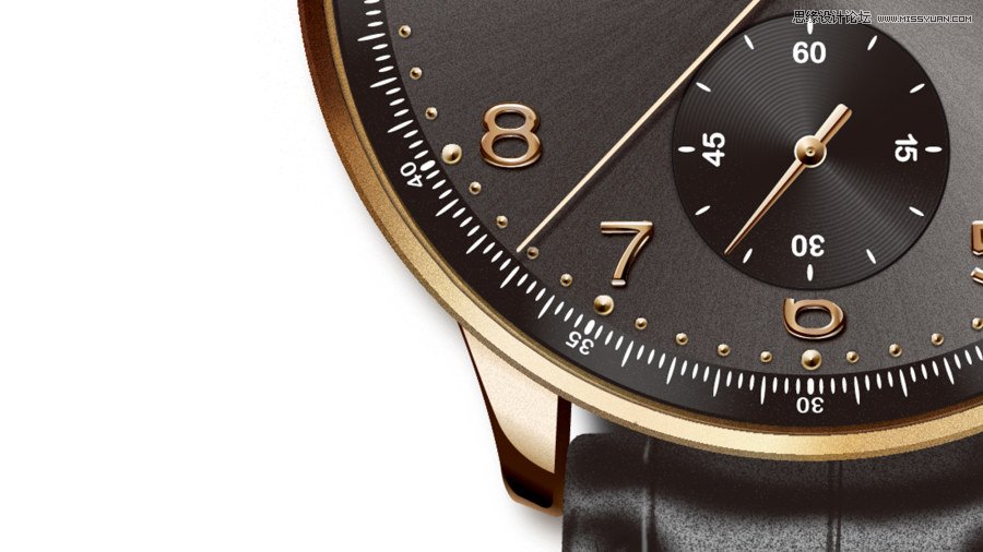 Illustrator绘制逼真的手表效果图  第3张