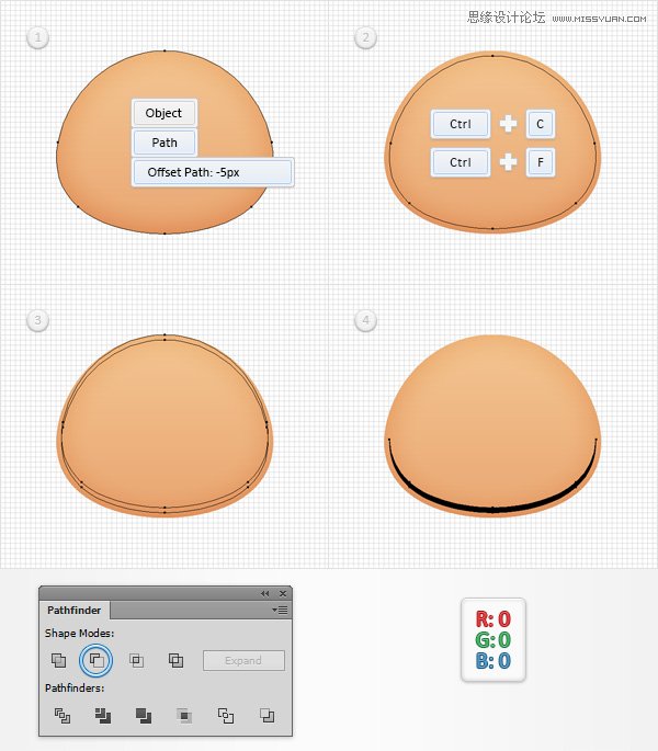 Illustrator设计时尚有趣的卡通人物脸部 第9张 Illustrator设计时尚有趣的卡通人物脸部 第9张