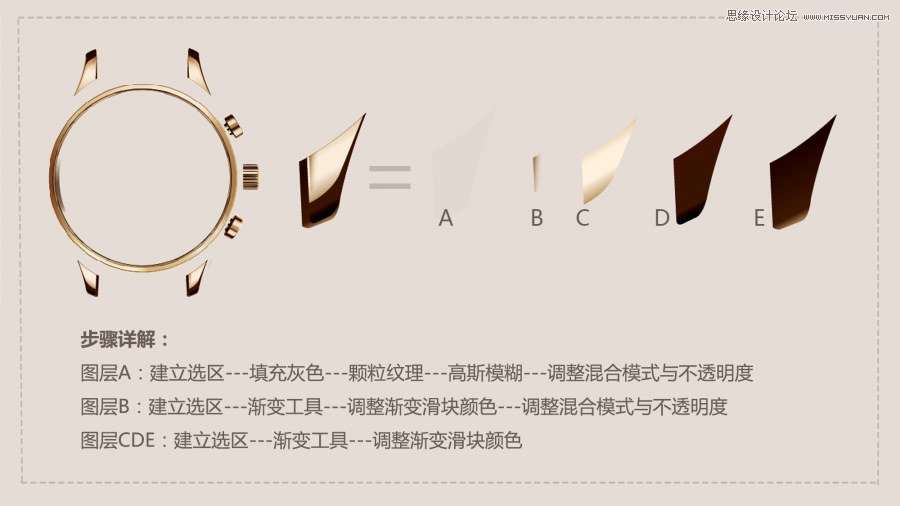 Illustrator绘制逼真的手表效果图  第8张