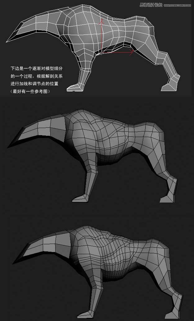3ds MAX实例教程:多边形建模小狗 第6张 3ds MAX实例教程:多边形建模小狗 第6张