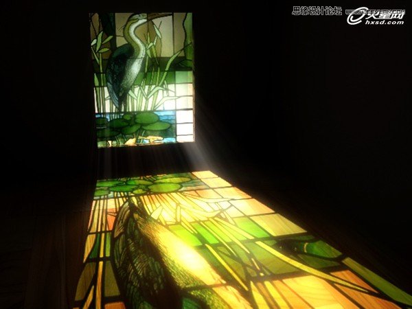 3ds Max打造彩色玻璃效果图教程