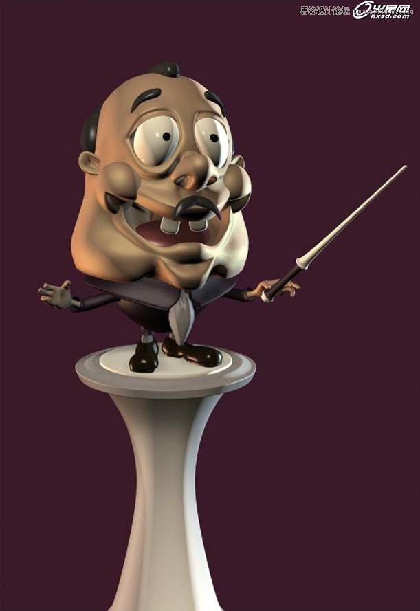 3ds Max绘制卡通立体效果的指挥家  第5张