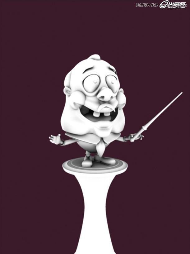 3ds Max绘制卡通立体效果的指挥家  第7张