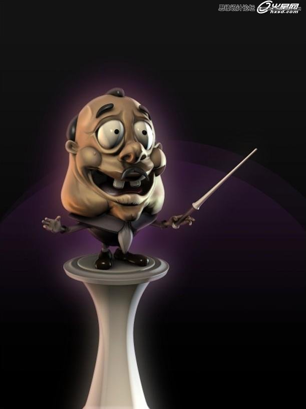 3ds Max绘制卡通立体效果的指挥家  第6张