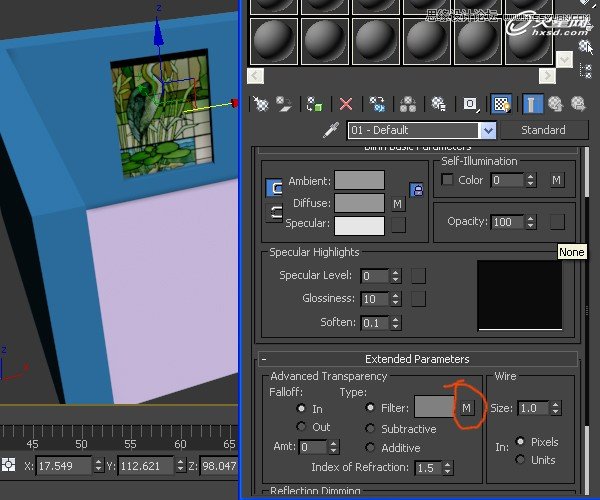 3ds Max打造彩色玻璃效果图教程 第6张 3ds Max打造彩色玻璃效果图教程 第6张