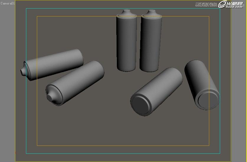 3ds Max使用Blend混合材质制作电池