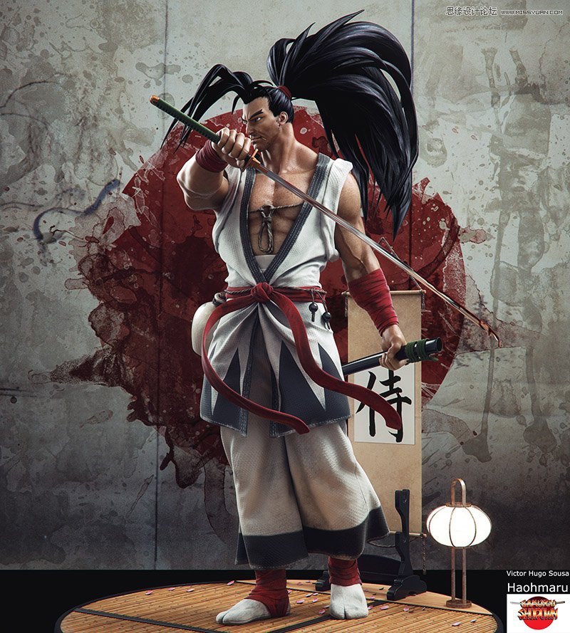 3dMax结合zbrush制作超酷的霸王丸教程  第1张