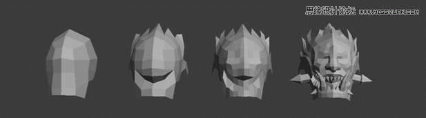 3dsMAX制作火离妖游戏模型过程 第2张 3dsMAX制作火离妖游戏模型过程 第2张