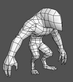 3dsMAX制作火离妖游戏模型过程 第4张 3dsMAX制作火离妖游戏模型过程 第4张