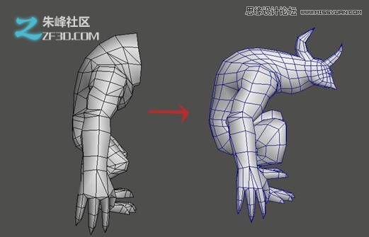 3dsMAX制作火离妖游戏模型过程 第7张 3dsMAX制作火离妖游戏模型过程 第7张