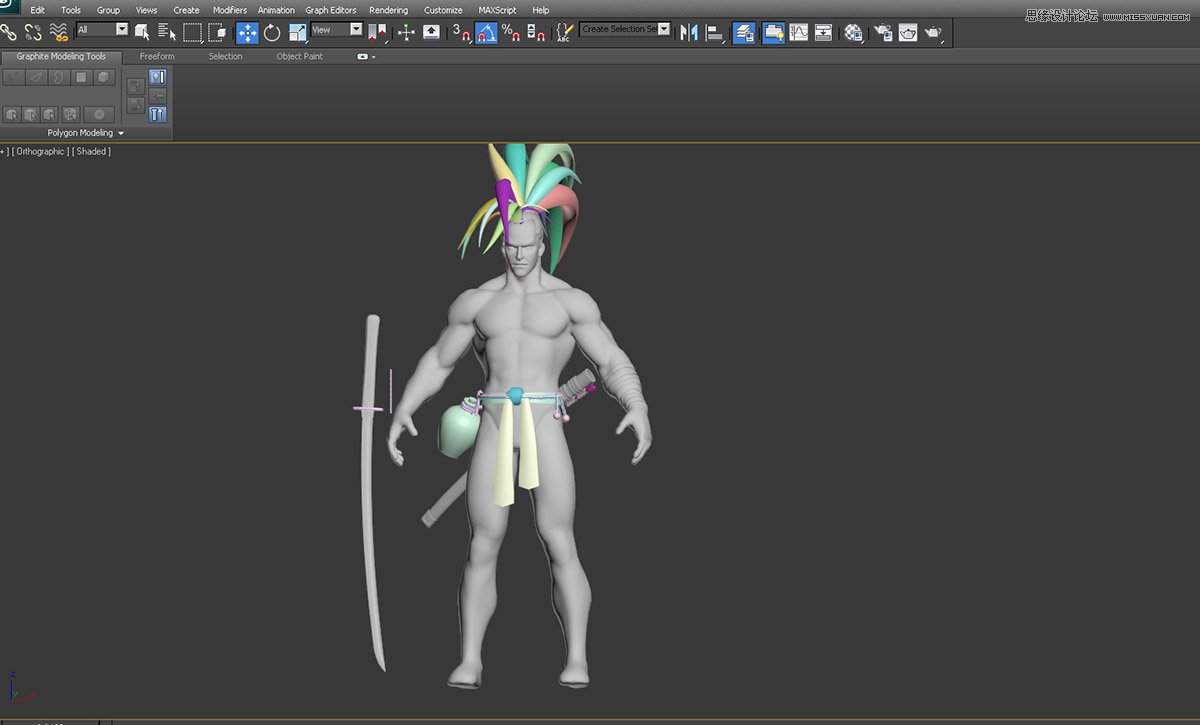 3dMax结合zbrush制作超酷的霸王丸教程  第6张