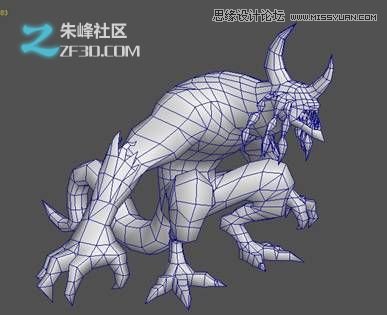 3dsMAX制作火离妖游戏模型过程 第8张 3dsMAX制作火离妖游戏模型过程 第8张