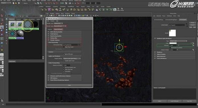 详细解析Maya的mental ray渲染阴森蛋洞  第3张