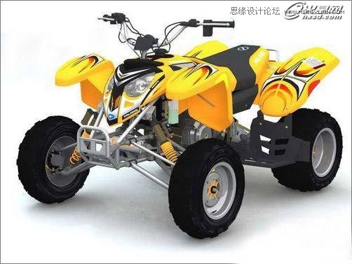 3ds Max制作四轮摩托车实例教程
