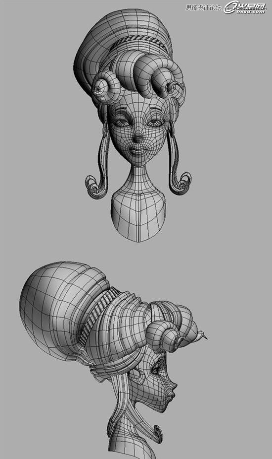 3ds Max制作高贵可爱的公主教程  第3张