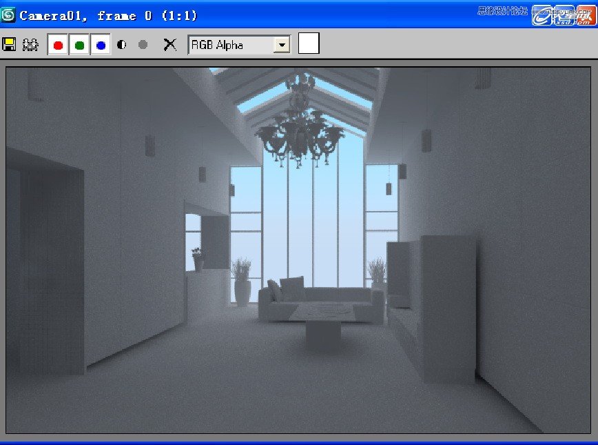 3ds Max制作接待厅阳光表现效果图  第15张
