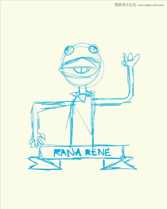 Illustrator绘制萌萌的青蛙柯密特图标  第3张