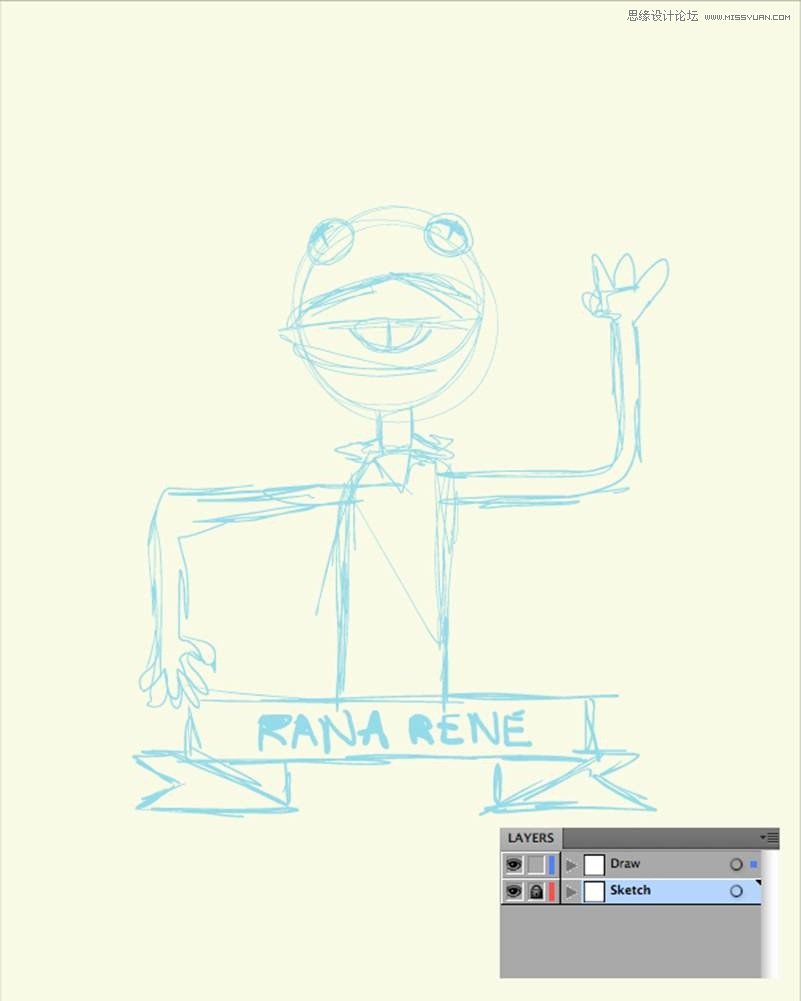 Illustrator绘制萌萌的青蛙柯密特图标  第4张