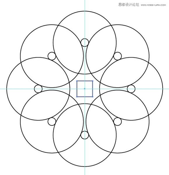 Illustrator绘制漂亮的叠加圆环效果图  第7张