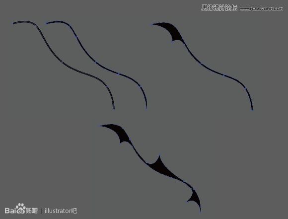 Illustrator使用钢笔制作窗帘布效果  第6张