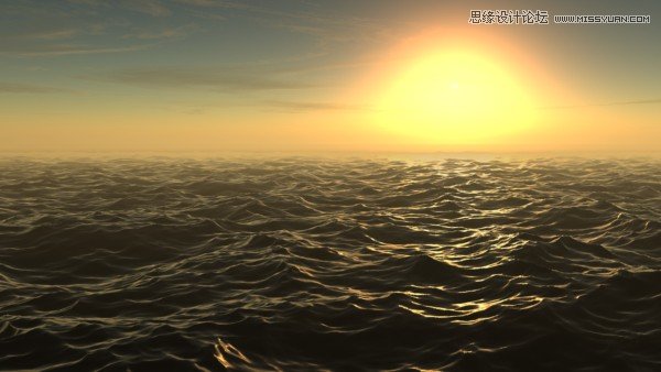 3dmax创建一个美丽的日落场景教程